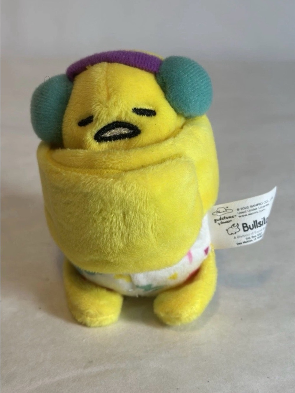 Bullsitoy Gudetama Headphones The Lazy Egg Cutie Cuff Plush Slap Band Bracelet